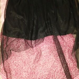 George high low low black children's dress